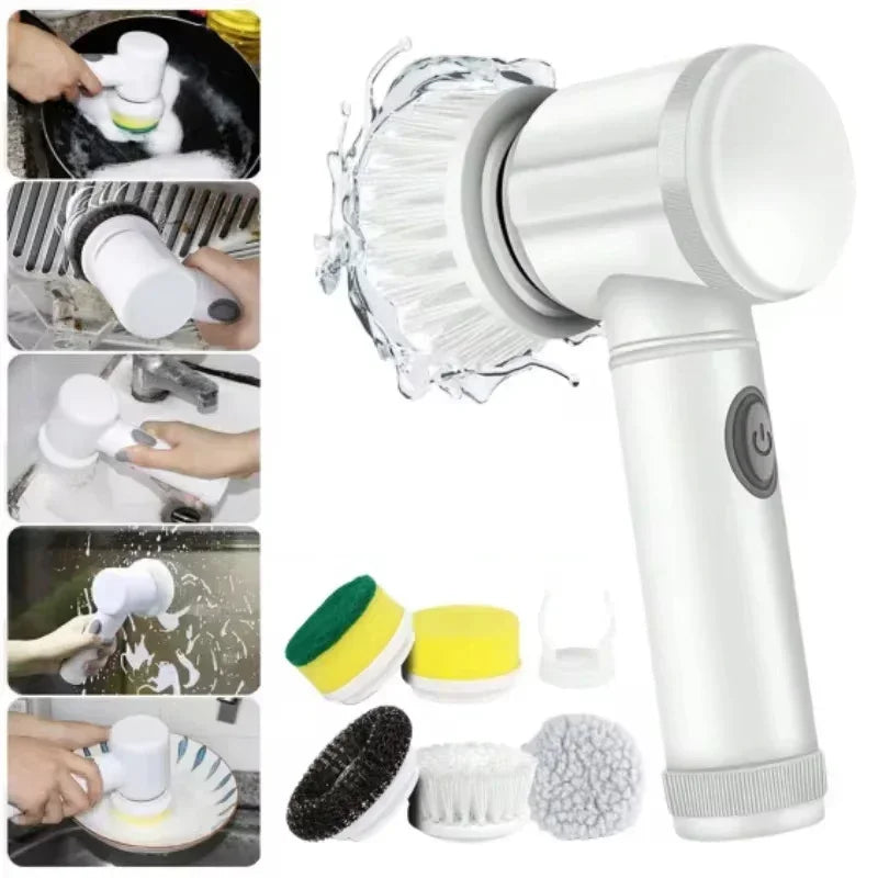 NEU! Elektrische Spülbürste, 5 in 1
